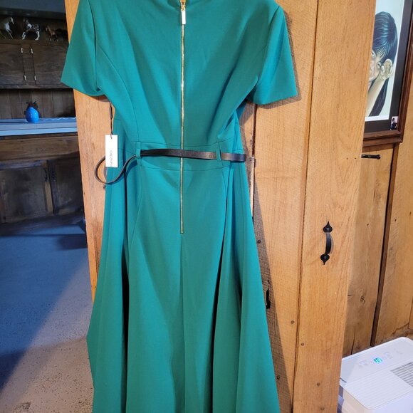 Green Calvin Klein dress - Picture 3 of 4
